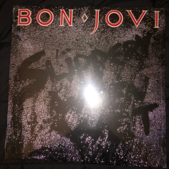 BON JOVI “Slippery When Wet” Vinyl Record Full Album